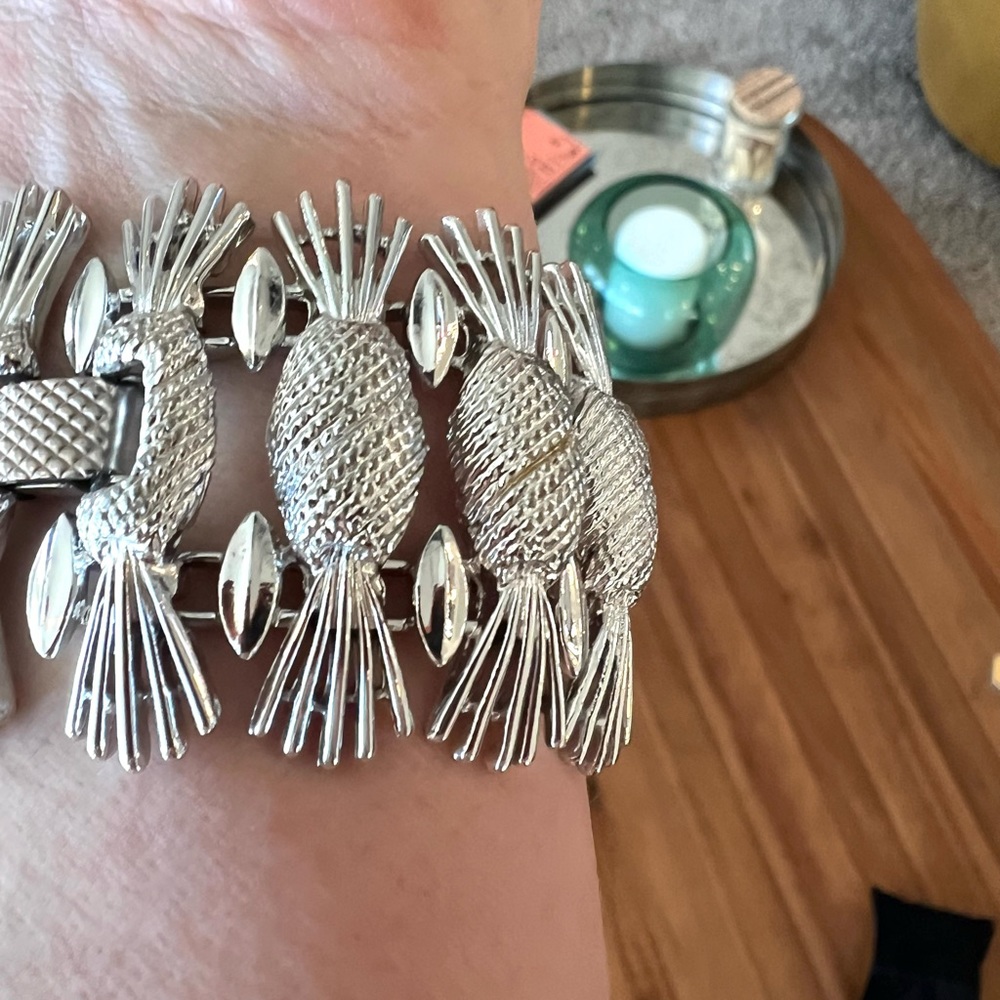 Sarah Coventry Art Deco Silver Bracelet - Picture 11 of 11